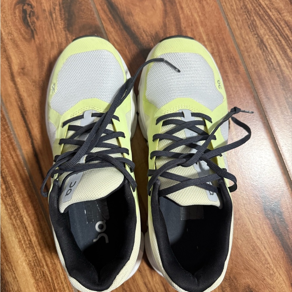 On Running Lime and Black Athletic Shoes